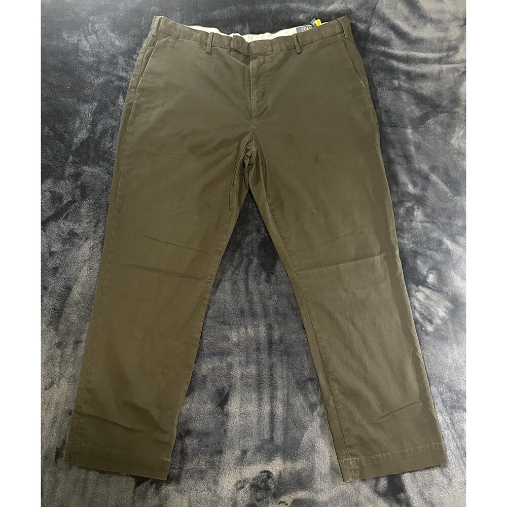 Polo Ralph Lauren Greenwich Stretch Straight Fit Chino Pant Men's 40X30 Black